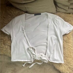 Brandy Melville Tie-Front Shirt